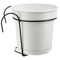 Vaso con Supporto in metallo per balcone "Hydral" per fiori e piante