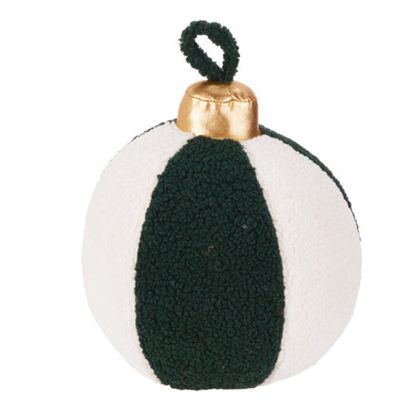 Cuscino pallina di natale con gancio per decorazione ambiente Ø 23 cm