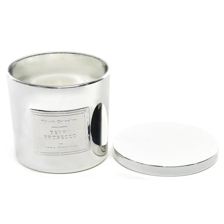 Candela lingotto in vetro con coperchio decorazione ambiente