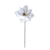 Magnolia decorativa in poliestere per decorazioni natalizie h 60 cm