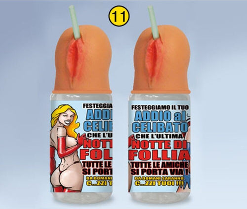 Biberon Addio Al Celibato Pussy Gommoso Biberon Scherzo per Sposo Multicolore Con Cannuccia Salute e cura della persona/Erotismo e contraccezione/Sex toys/Gadget per addio al nubilato e al celibato Kondorama - Martinsicuro, Commerciovirtuoso.it