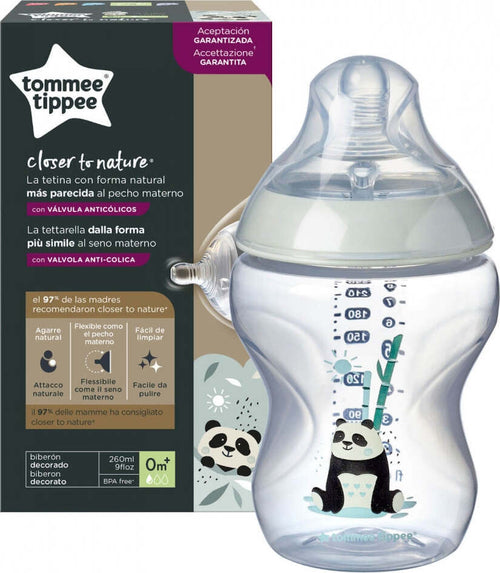 Biberon-Closer-To-Nature-260-ML-0M+-Flusso-Lento-Tommee-Tippee