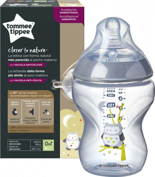 Biberon-Closer-To-Nature-260-ML-0M+-Flusso-Lento-Tommee-Tippee