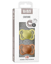 Set 2 Ciucci BIBS Couture Verde Prato & Marrone Terra 0-6m