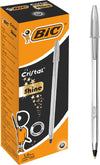 BIC-Confezione-20-Cristal-Shine-Argento-Penne-a-Sfera-Punta-Media-Nero