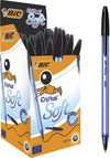 BIC-Confezione-da-50-Penne-Sfera-Cristal-Soft-Nere-Punta-Media