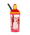 Bicchiere Con Cannuccia Integrata Iron Man In 3d Capienza 360 Ml Per Bimbi