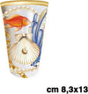 Bicchiere Da Tavola Con Conchiglie E Coralli Stile Marino Tazza Drink 8x13 Cm Casa e cucina/Stoviglie/Bicchieri e cristalli/Calici da acqua Trade Shop italia - Napoli, Commerciovirtuoso.it