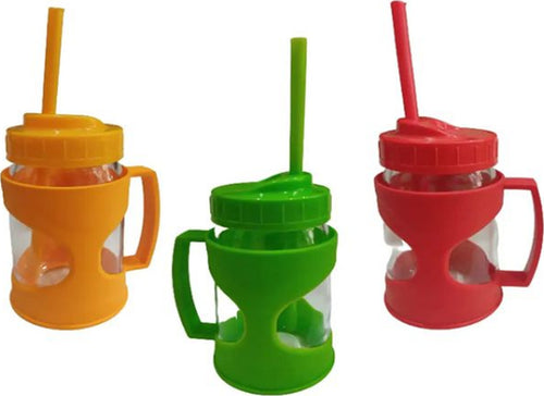 Bicchiere In Vetro Con Cannuccia Per Party Con Coperchio E Manico Colorato 370cc Casa e cucina/Hobby creativi/Materiali per hobby creativi/Forniture per feste/Stoviglie/Bicchieri Trade Shop italia - Napoli, Commerciovirtuoso.it