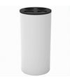 Bicchiere Porta Spazzolini 4 Fori Bianco Nero In Plastica Accessorio Bagno 69773