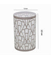 Bicchiere Porta Spazzolini Accessorio Bagno Argento Contemporaneo Arredo 59101