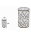 Bicchiere Porta Spazzolini Accessorio Bagno Argento Contemporaneo Arredo 59101