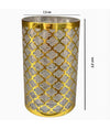 Bicchiere Porta Spazzolini Accessorio Bagno Oro Stile Barocco Arredo Bagni 59104