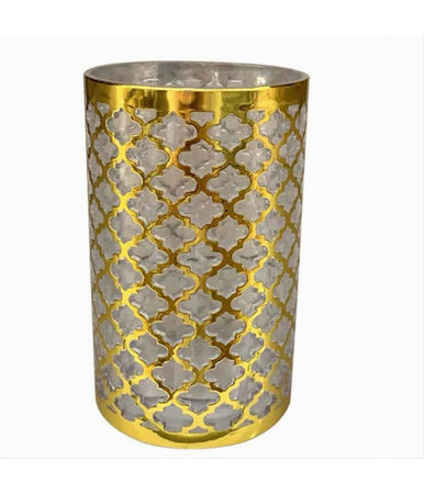Bicchiere Porta Spazzolini Accessorio Bagno Oro Stile Barocco Arredo Bagni 59104