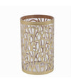 Bicchiere Porta Spazzolini Accessorio Bagno Oro Stile Contemporaneo Arredo 59098