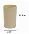 Bicchiere Porta Spazzolini Da Denti Colore Beige Accessorio Arredo Bagno 79791