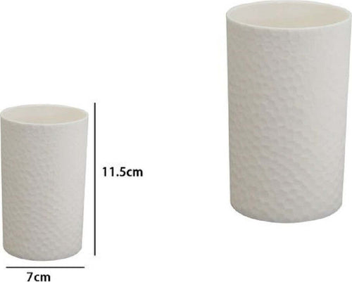 Bicchiere Porta Spazzolini Da Denti Colore Bianco Accessori Arredo Bagno 79779 Casa, arredamento e bricolage > Accessori Bagno > Set da Bagno Trade Shop italia - Napoli, Commerciovirtuoso.it