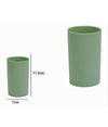Bicchiere Porta Spazzolini Da Denti Colore Verde Accessorio Arredo Bagno 79787
