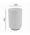 Bicchiere Porta Spazzolini Dentifricio Bianco Accessori Arredo Per Bagno 69463