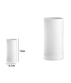 Bicchiere Porta Spazzolini Dentifricio Cilindrico Bianco Bagno Accessori 69896