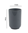 Bicchiere Porta Spazzolini Dentifricio Grigio Accessori Arredo Per Bagno 69471