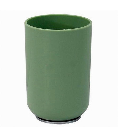 Bicchiere Porta Spazzolini Dentifricio Verde Silver Accessori Arredo Bagno 79876