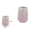 Bicchiere Porta Spazzolini Esagonale Effetto Visivo Accessori Arredo Bagno 79940
