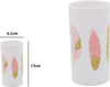Bicchiere-Porta-Spazzolino-Con-Piume-Bianco-In-Plastica-Accessorio-Bagno-69799