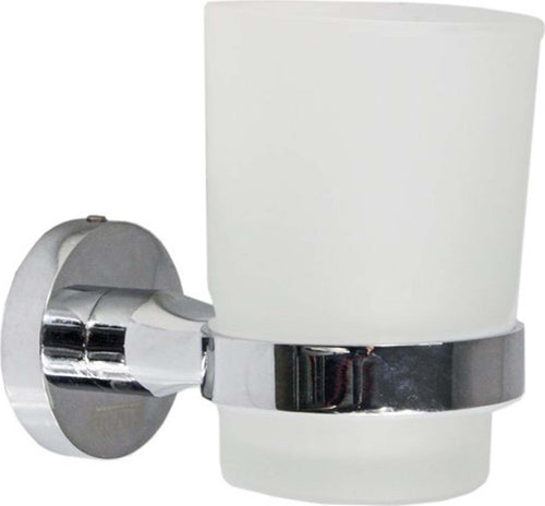 BICCHIERE PORTA SPAZZOLINO DA MURO IN ACCIAIO E VETRO FISSAGGIO CON VITI ARREDO  Trade Shop italia - Napoli, Commerciovirtuoso.it