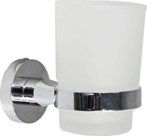 Bicchiere Porta Spazzolino Da Muro In Acciaio E Vetro Fissaggio Con Viti Arredo Casa e cucina/Bagno/Accessori per il bagno/Dosatori e porta accessori/Bicchieri porta spazzolini Trade Shop italia - Napoli, Commerciovirtuoso.it