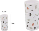 Bicchiere Porta Spazzolino Graniglia Bianco Multicolore Plastica 13x6.5cm 69840 Casa, arredamento e bricolage > Accessori Bagno > Set da Bagno Trade Shop italia - Napoli, Commerciovirtuoso.it