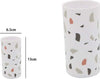 Bicchiere-Porta-Spazzolino-Graniglia-Bianco-Multicolore-Plastica-13x6.5cm-69840