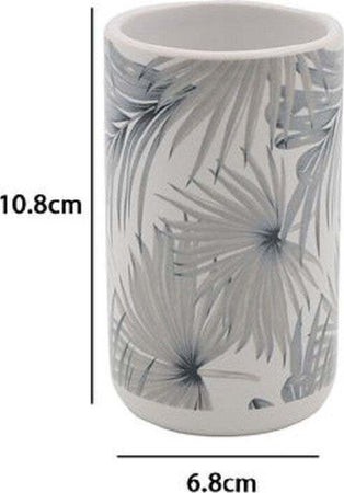 Bicchiere Porta Spazzolino Stampa Tropicale Accessorio Bagno 6.8 X 10.8 Cm 87064 Casa e cucina/Bagno/Accessori per il bagno/Dosatori e porta accessori/Bicchieri porta spazzolini Trade Shop italia - Napoli, Commerciovirtuoso.it