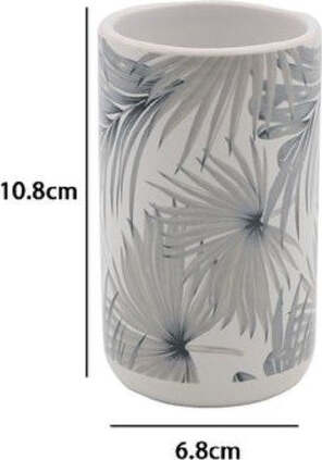 Bicchiere-Porta-Spazzolino-Stampa-Tropicale-Accessorio-Bagno-6.8-X-10.8-Cm-87064