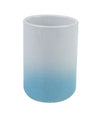 Bicchiere Portaspazzolini Dentifricio Bianco Azzurro Arredo Bagno Accessori 59911