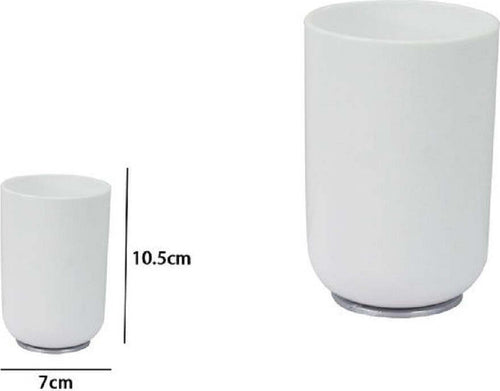 Bicchiere Portaspazzolini Dentifricio Bianco Silver Accessori Arredo Bagno 79864 Casa, arredamento e bricolage > Accessori Bagno > Set da Bagno Trade Shop italia - Napoli, Commerciovirtuoso.it