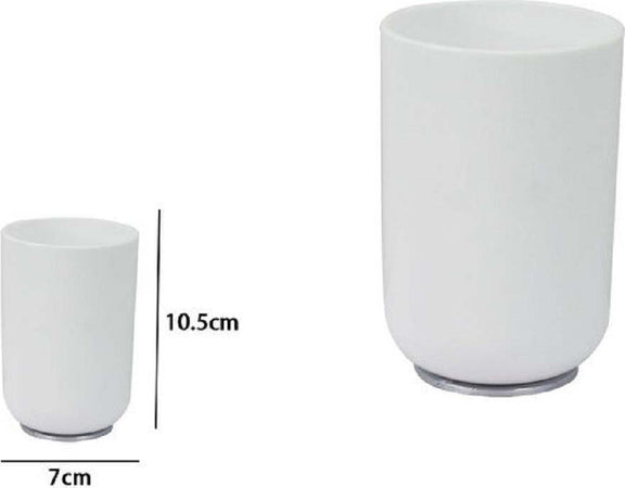 Bicchiere Portaspazzolini Dentifricio Bianco Silver Accessori Arredo Bagno 79864 Casa, arredamento e bricolage > Accessori Bagno > Set da Bagno Trade Shop italia - Napoli, Commerciovirtuoso.it