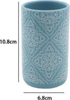 Bicchiere Portaspazzolino Azzurro Con Maioliche Accessori Bagno 6.8x10.8cm 87022 Casa e cucina/Bagno/Accessori per il bagno/Dosatori e porta accessori/Bicchieri porta spazzolini Trade Shop italia - Napoli, Commerciovirtuoso.it