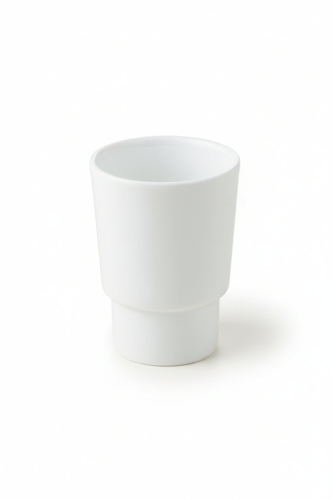 Bicchiere Porta Spazzolini Da Appoggio In Ceramica Bianca Quadrato Vella Bicchiere Porta Spazzolini Da Appoggio In Ceramica Bianca Quadrato Vella