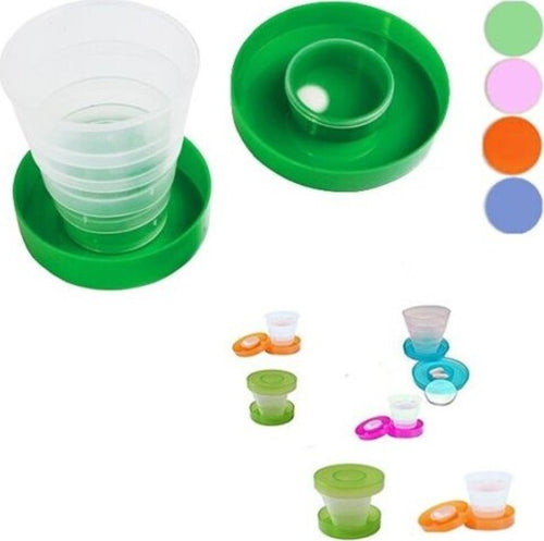 Bicchiere-Tascabile-Richiudibile-Set-12-Pz-Porta-Compresse-Plastica-Scuola-Idea