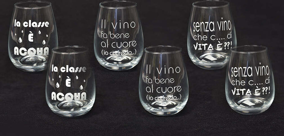 Bicchieri in vetro con scritte da 460 mL da 11 cm, confezione da 6 pezzi Casa e cucina/Decorazioni per interni/Addobbi e decorazioni per ricorrenze/Decorazioni natalizie/Oggettistica MagiediNatale.it - Altamura, Commerciovirtuoso.it