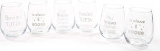 Bicchieri in vetro con scritte da 460 mL da 11,5 cm, confezione da 6 pezzi Casa e cucina/Decorazioni per interni/Addobbi e decorazioni per ricorrenze/Decorazioni natalizie/Oggettistica MagiediNatale.it - Altamura, Commerciovirtuoso.it