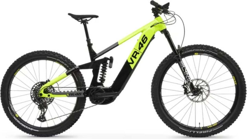 Bicicletta-elettrica-Valentino-Rossi-46-E-MTB-VR46-Pro-da-montagna-Nero/Verde-[VR-BI-220002]
