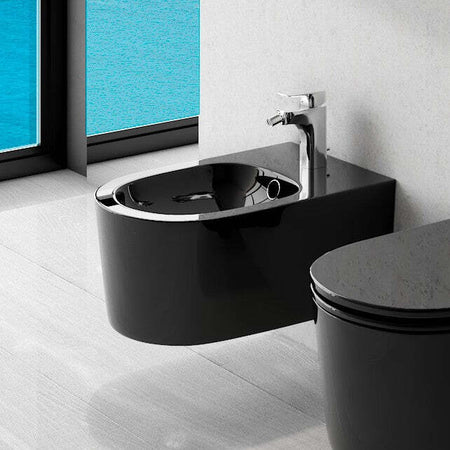 Bidet-sospeso-in-ceramica-nera-MAREA-di-Goccioline