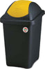 BIDONE-IMMONDIZIA-'MULTIPAT'-Lt.-30---cm-29-x-39-x-h.50---nero/verde-Stefanplast