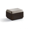 Pouf Big-Cut struttura in polietilene con cuscino per esterno