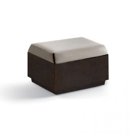 Pouf "Big-Cut" struttura in polietilene con cuscino per esterno