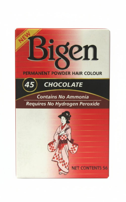 BIGEN HAIR COLOUR CHOCOLATE 45 COLORE IN POLVERE PER CAPELLI CASTANO CIOCCOLATO