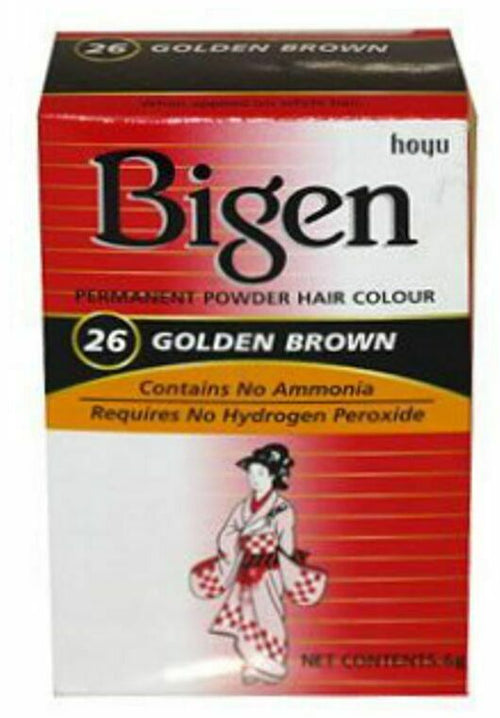 Bigen Hair Colour Golden Brown 26 Colore per Capelli Castano Dorato