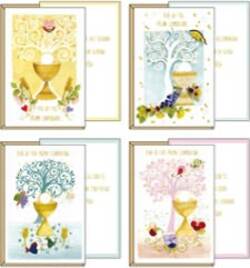 Biglietto auguri - Comunione - c-finiture in oro a rilievo - soggetti assortiti - 11 7 x 17 cm - Kartos [multipack] 12 pezzi Cancelleria e prodotti per ufficio/Carta blocchi e quaderni/Biglietti e cartoncini/Biglietti di auguri Eurocartuccia - Pavullo, Commerciovirtuoso.it
